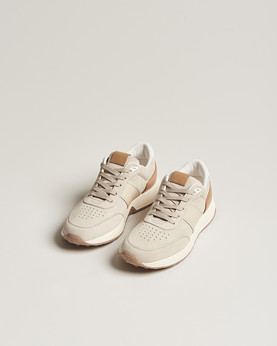 Herre | Sko | Tod's | Luxury Running Sneaker Light Beige Suede