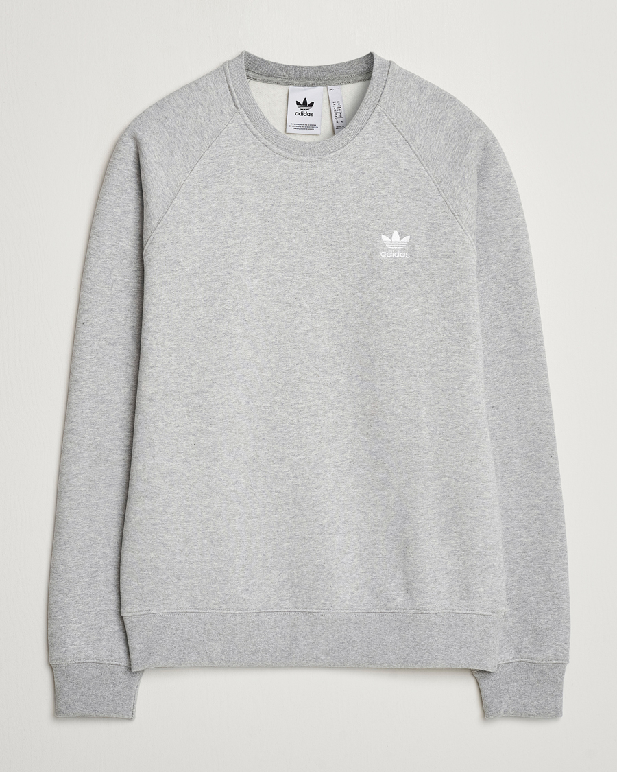 Herre | Gensere | adidas Originals | Essential Crew Neck Sweatshirt Grey Melange