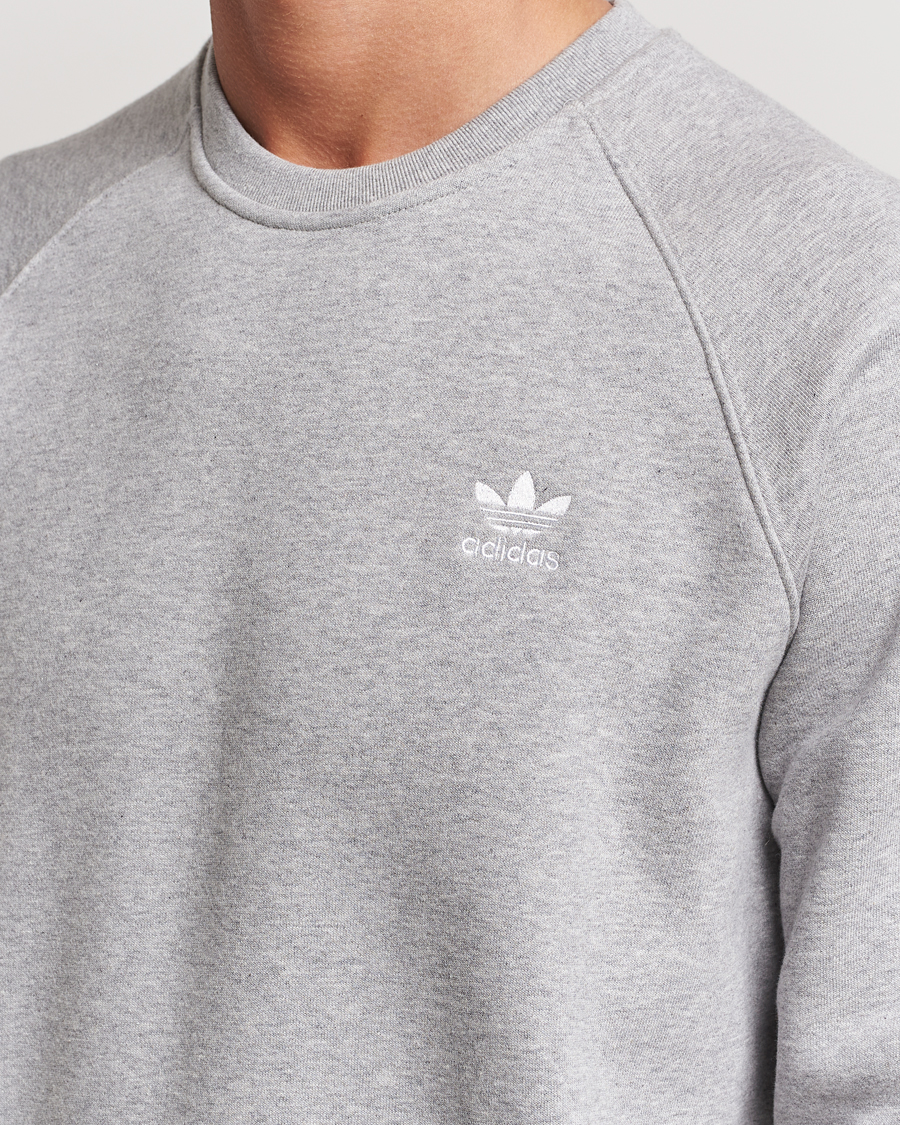 Herre | Gensere | adidas Originals | Essential Crew Neck Sweatshirt Grey Melange