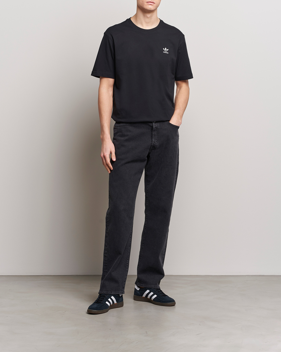 Herre | T-Shirts | adidas Originals | Essential Crew Neck T-Shirt Black