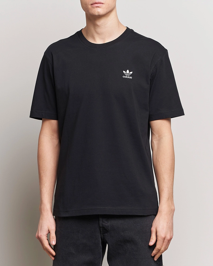 Herre | T-Shirts | adidas Originals | Essential Crew Neck T-Shirt Black