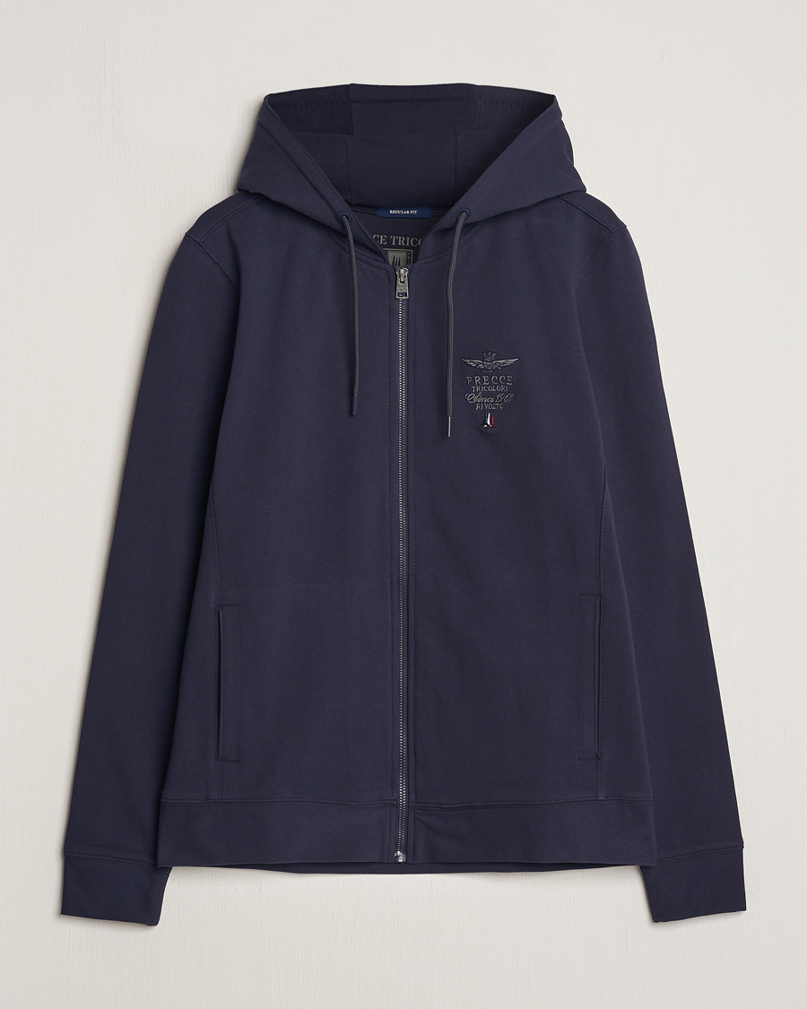 Herre | Gensere | Aeronautica Militare | Full Zip Hoodie Navy