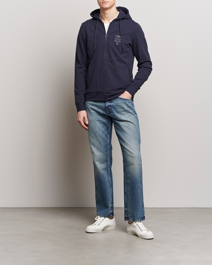 Herre | Gensere | Aeronautica Militare | Full Zip Hoodie Navy