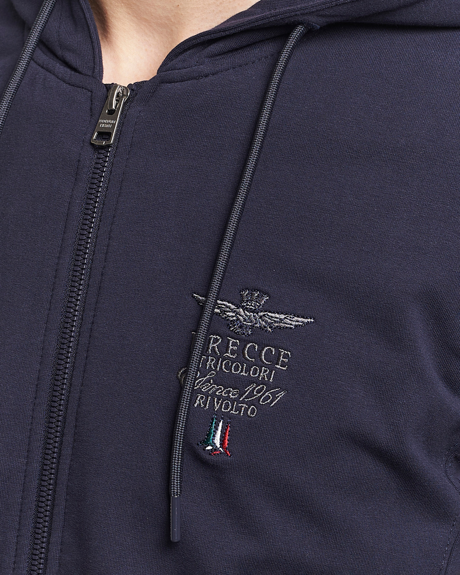 Herre | Gensere | Aeronautica Militare | Full Zip Hoodie Navy