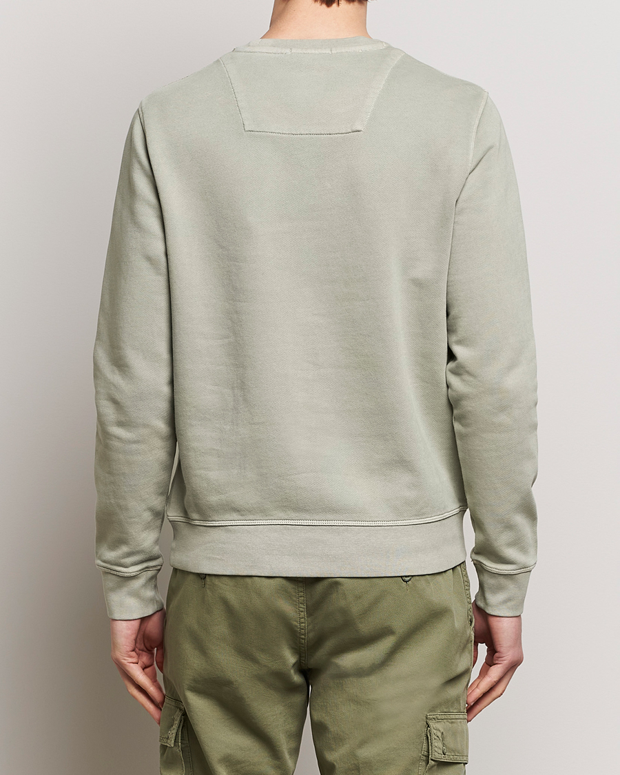 Herre | Gensere | Aeronautica Militare | Washed Crew Neck Sweatshirt Sage Green