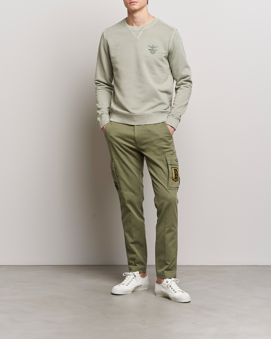 Herre | Bukser | Aeronautica Militare | Heritage Cargo Pants Sage Green