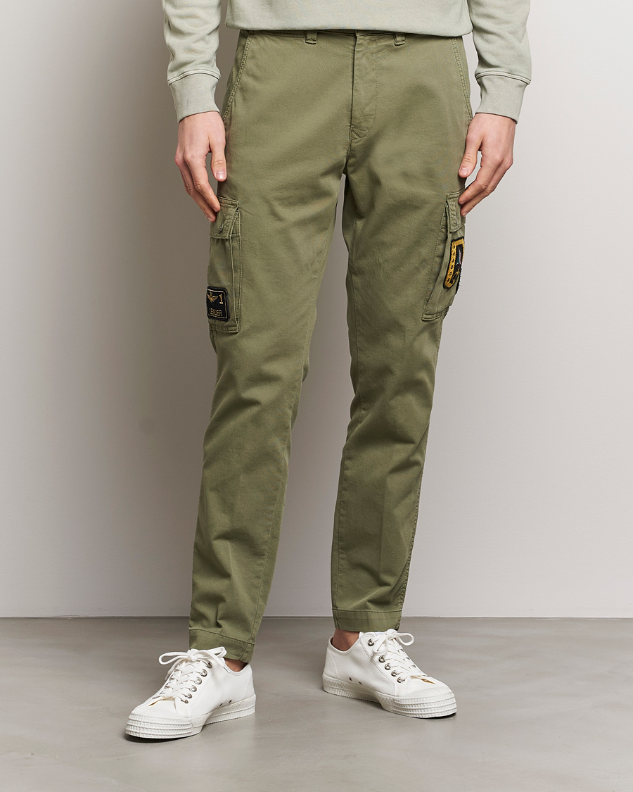 Herre | Salg klær | Aeronautica Militare | Heritage Cargo Pants Sage Green