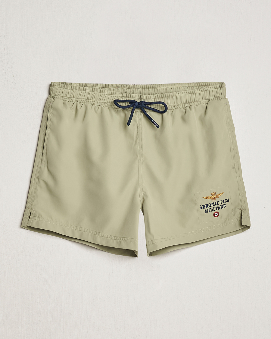 Herre | Badeshorts | Aeronautica Militare | Costume Swim Shorts Sage Green