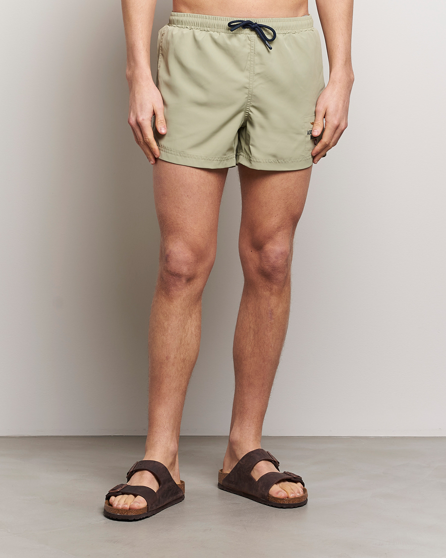 Herre | Badeshorts | Aeronautica Militare | Costume Swim Shorts Sage Green