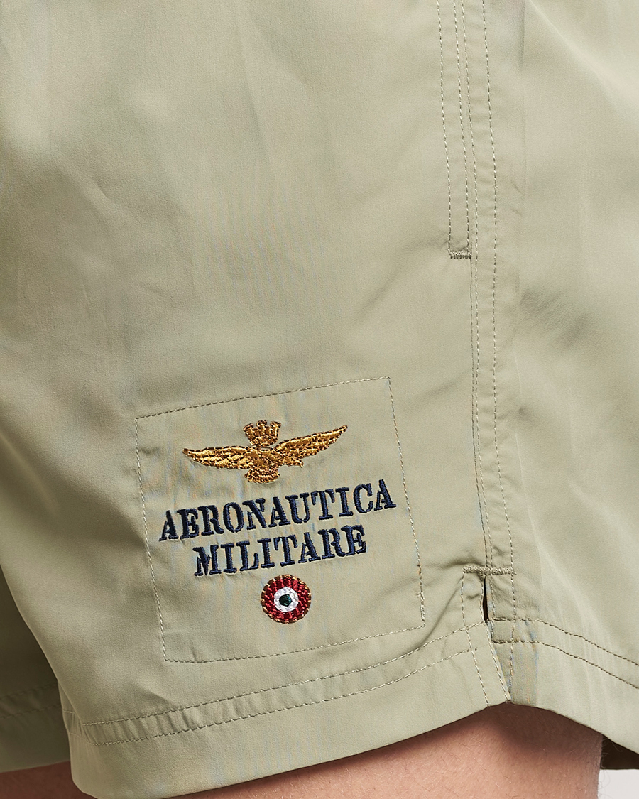 Herre | Badeshorts | Aeronautica Militare | Costume Swim Shorts Sage Green