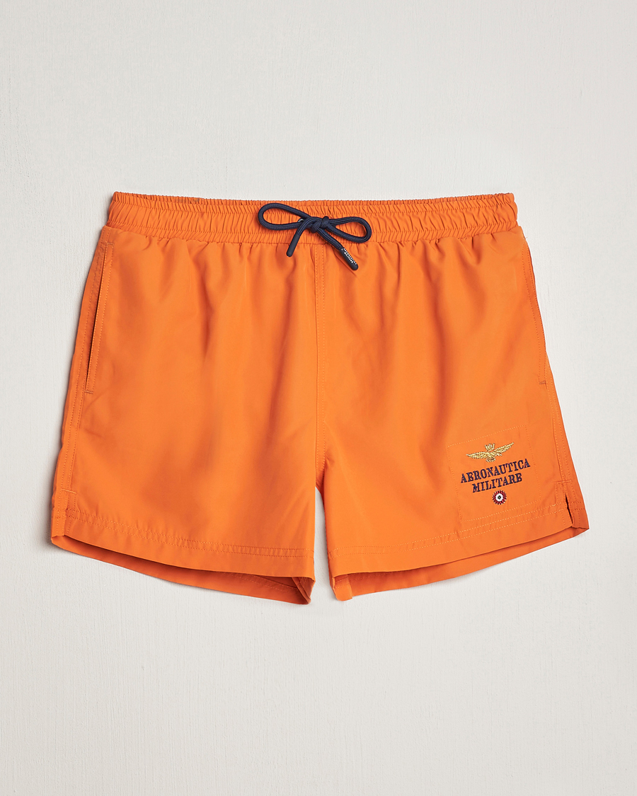 Herre | Badeshorts | Aeronautica Militare | Costume Swim Shorts Carrot Orange