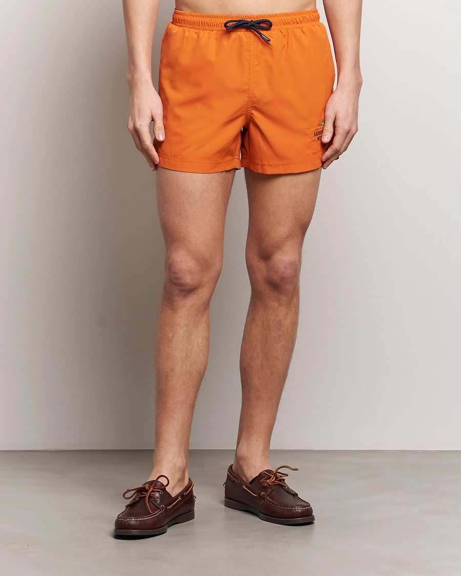 Herre | Badeshorts | Aeronautica Militare | Costume Swim Shorts Carrot Orange
