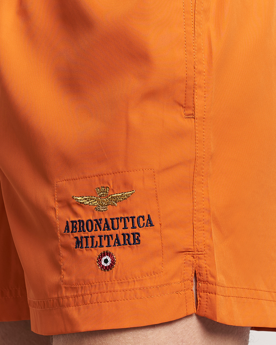 Herre | Badeshorts | Aeronautica Militare | Costume Swim Shorts Carrot Orange