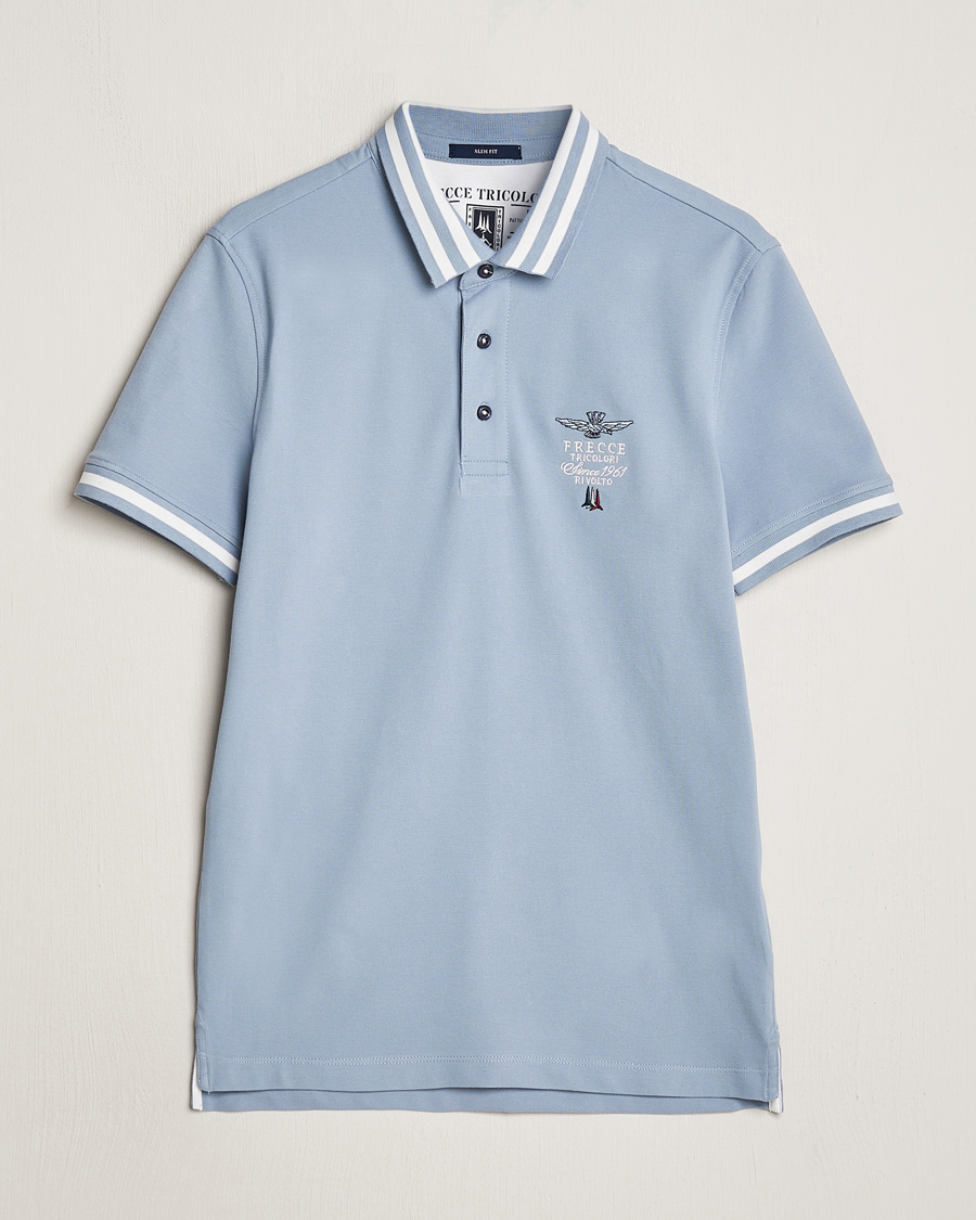 Herre | Pikéer | Aeronautica Militare | Tipped Polo Glacier Blue