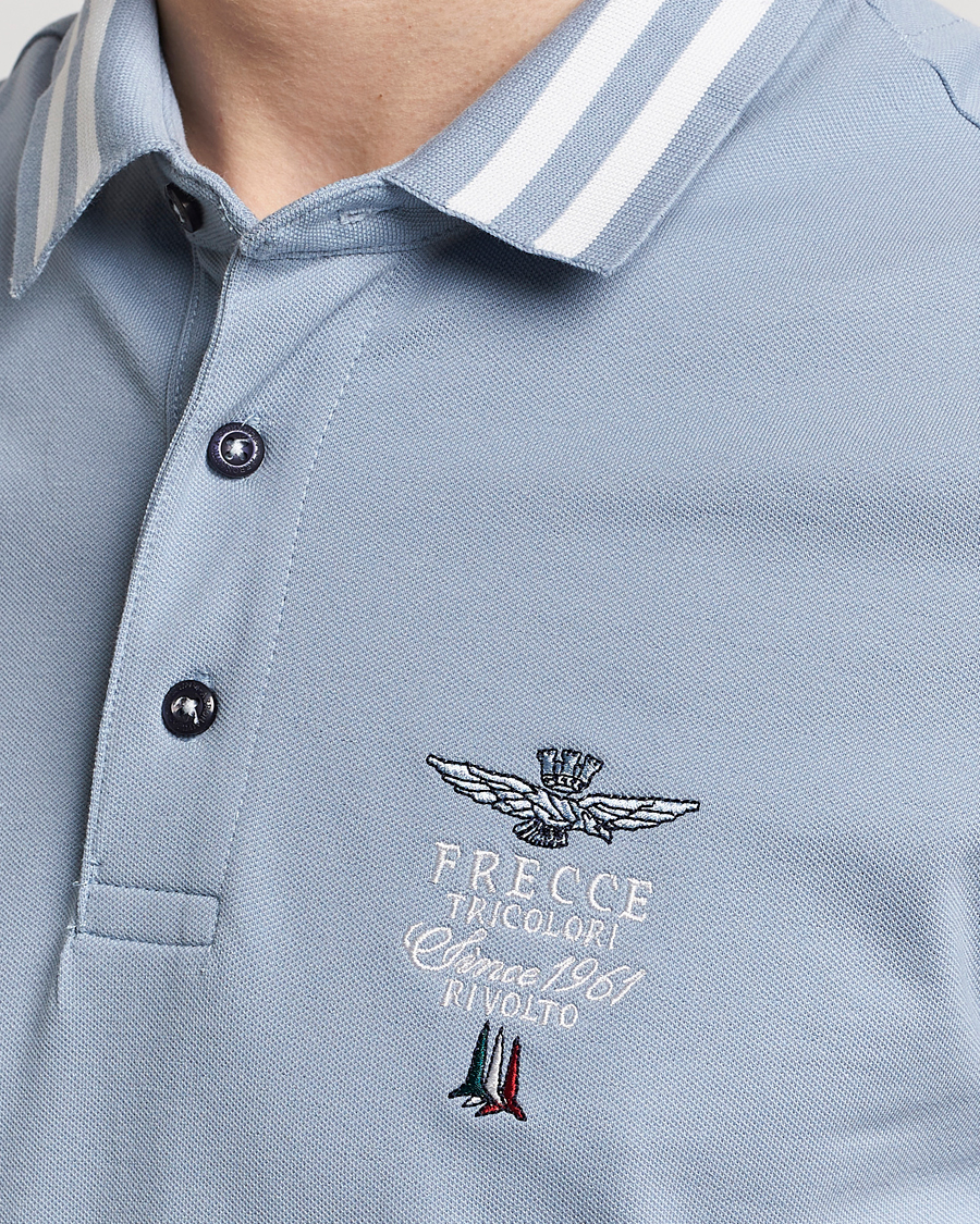 Herre | Pikéer | Aeronautica Militare | Tipped Polo Glacier Blue
