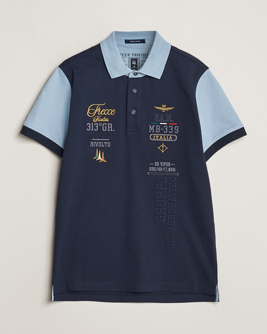 Herre | Pikéer | Aeronautica Militare | Heritage Polo Navy/Glacier Blue