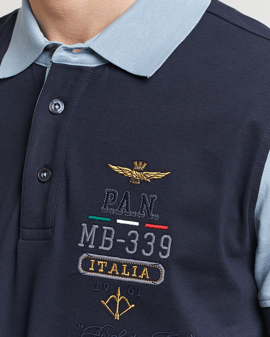 Herre | Pikéer | Aeronautica Militare | Heritage Polo Navy/Glacier Blue