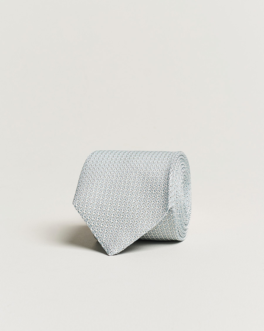 Herre | Slips | Amanda Christensen | Silk Grenadine 8 cm Tie Sky Blue
