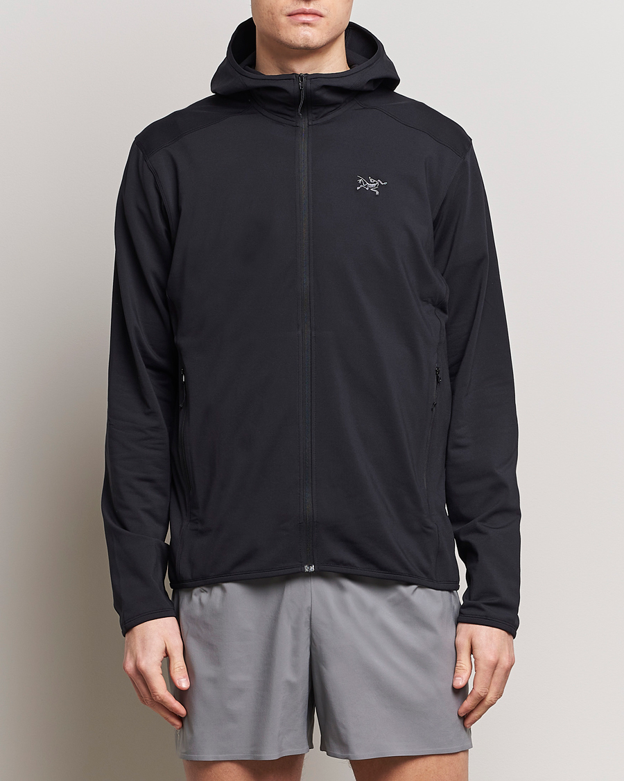 Herre | Outdoor | Arc'teryx | Kyanite Lightweight Full Zip Hoodie Black