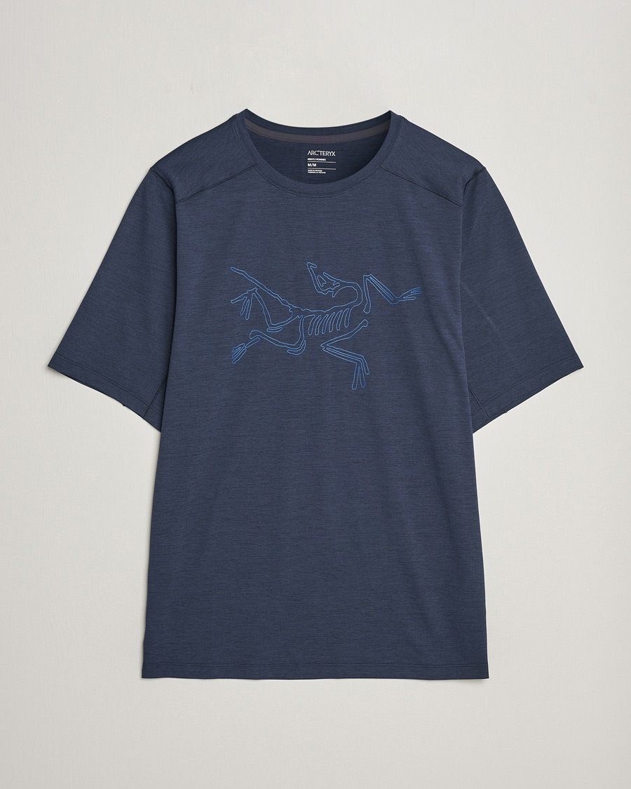 Herre | T-Shirts | Arc'teryx | Cormac Bird Logo Crew Neck T-Shirt Black Sapphire