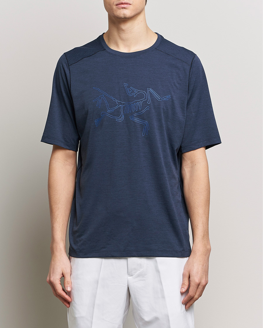 Herre |  | Arc'teryx | Cormac Bird Logo Crew Neck T-Shirt Black Sapphire