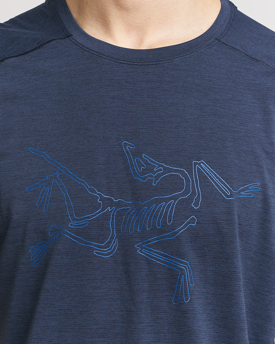 Herre | T-Shirts | Arc'teryx | Cormac Bird Logo Crew Neck T-Shirt Black Sapphire