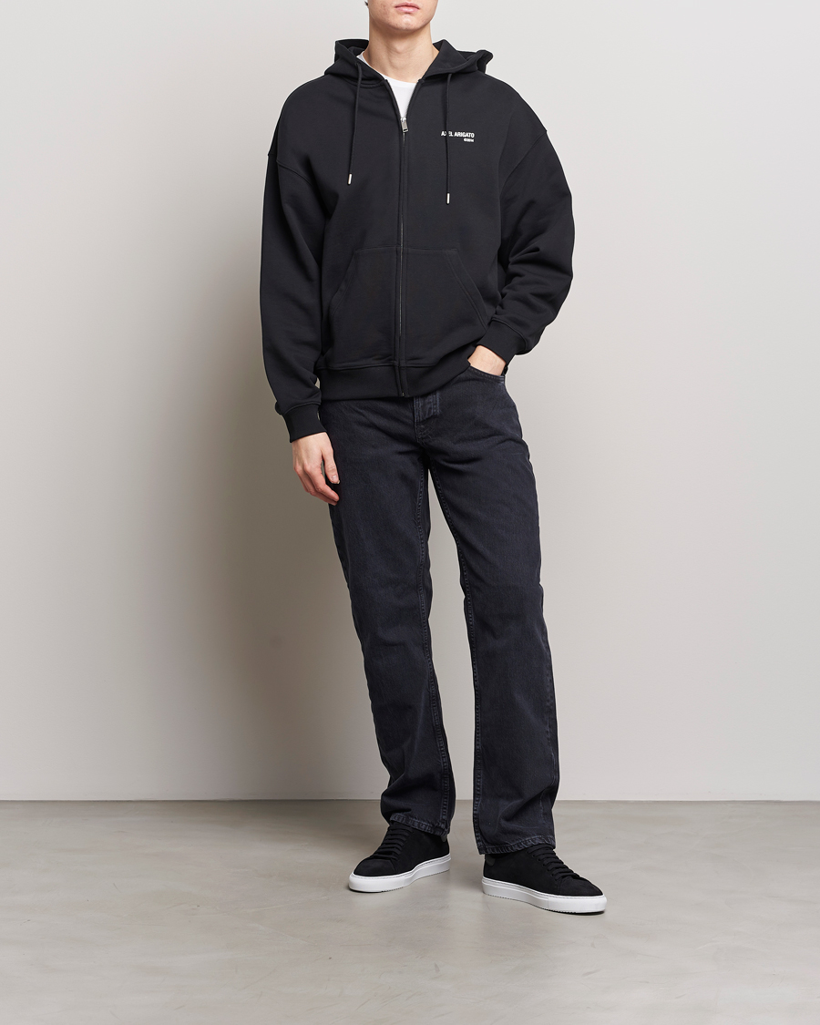 Herre | Gensere | Axel Arigato | Field Full Zip Hoodie Black