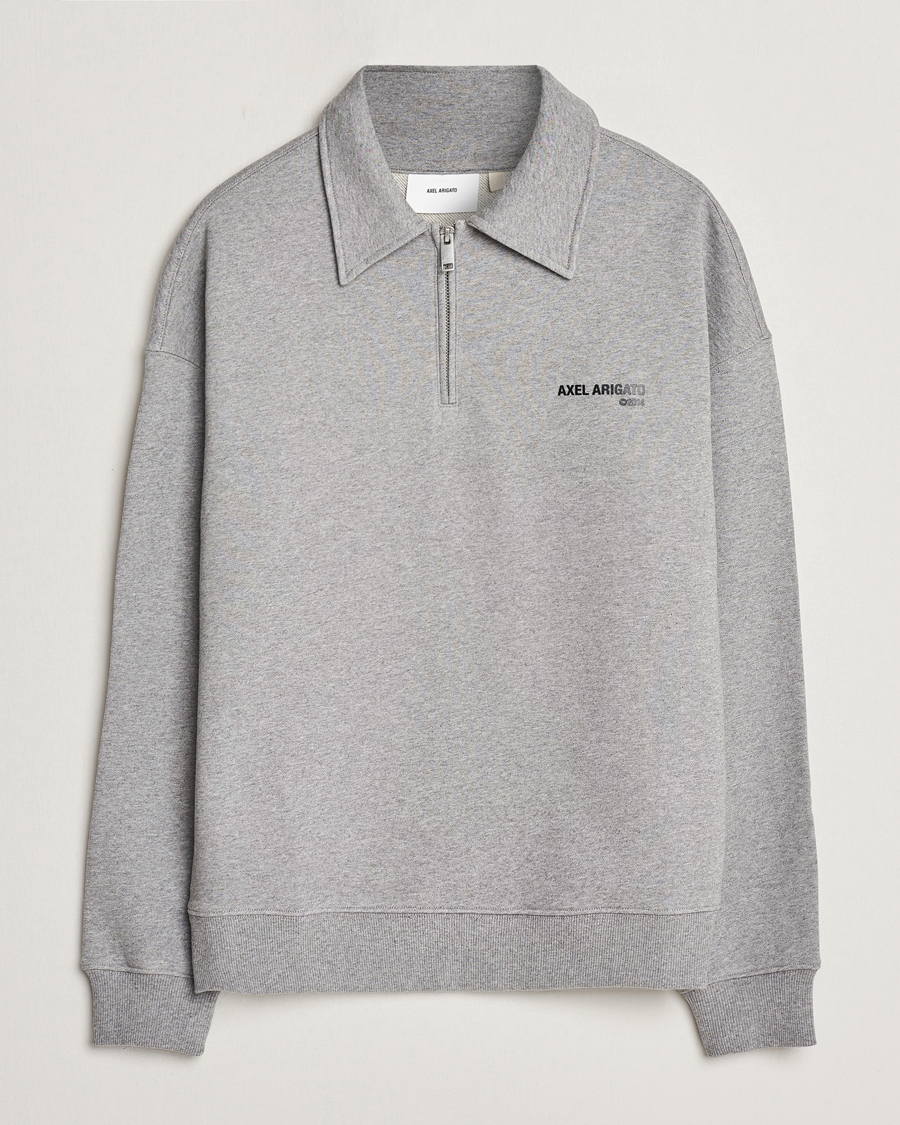 Herre | Gensere | Axel Arigato | Remi Half Zip Sweater Grey Melange