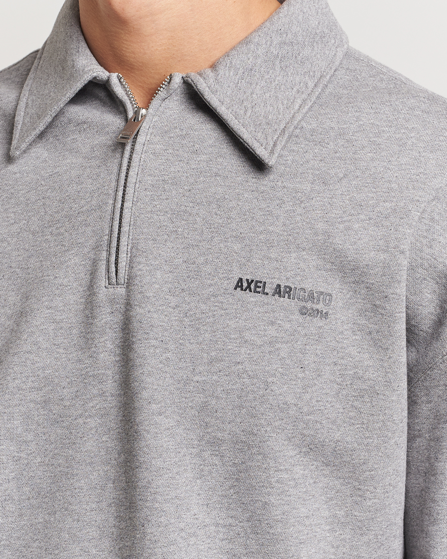 Herre | Gensere | Axel Arigato | Remi Half Zip Sweater Grey Melange