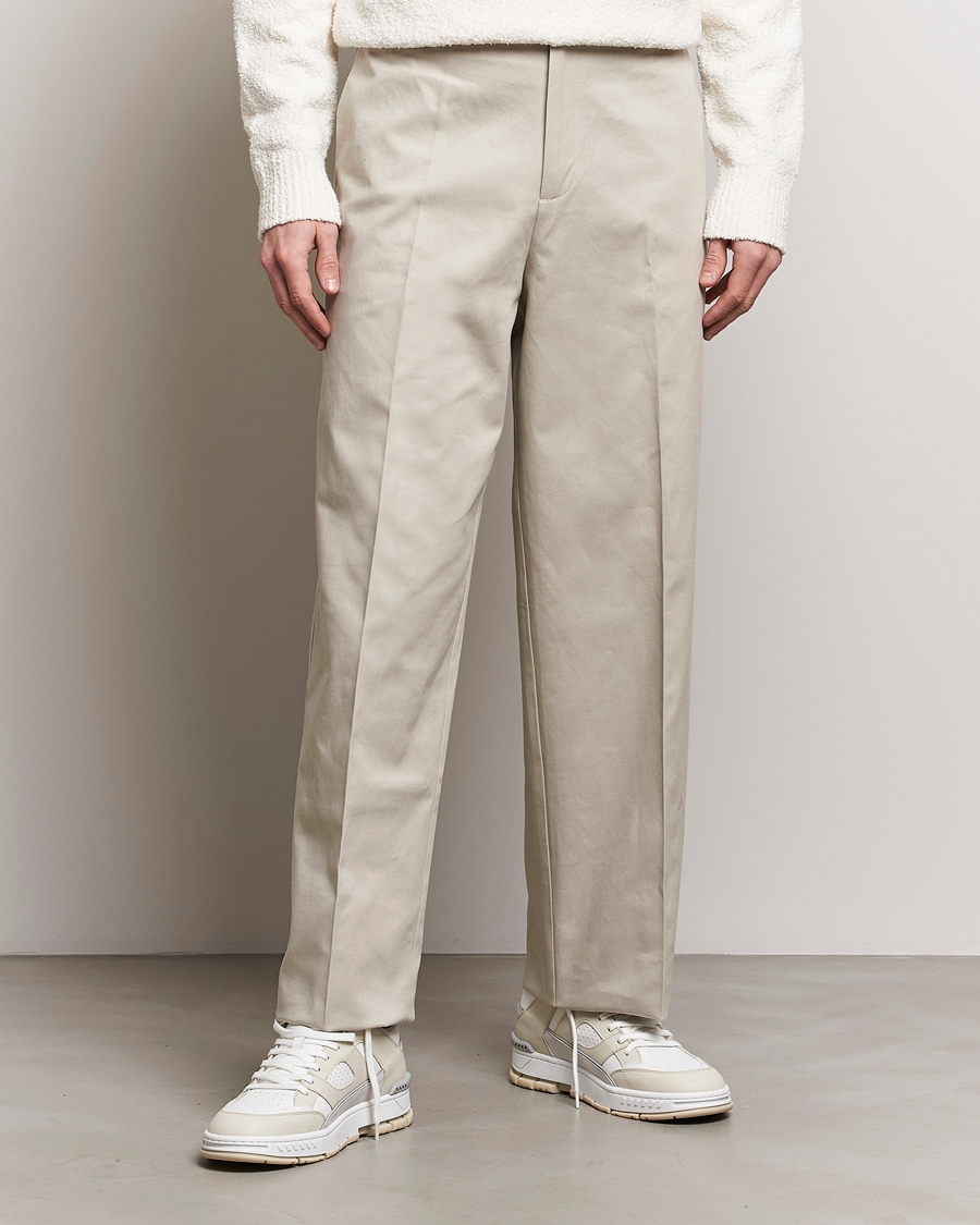 Men | Axel Arigato | Axel Arigato | Serif Relaxed Fit Trousers Pale Beige
