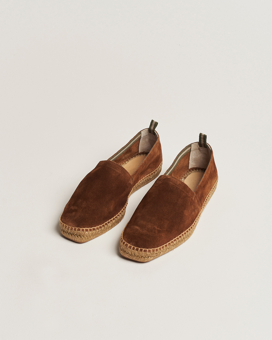 Herre | Sko i mokka | Castañer | Pablo Casual Suede Espadrilles Cuero