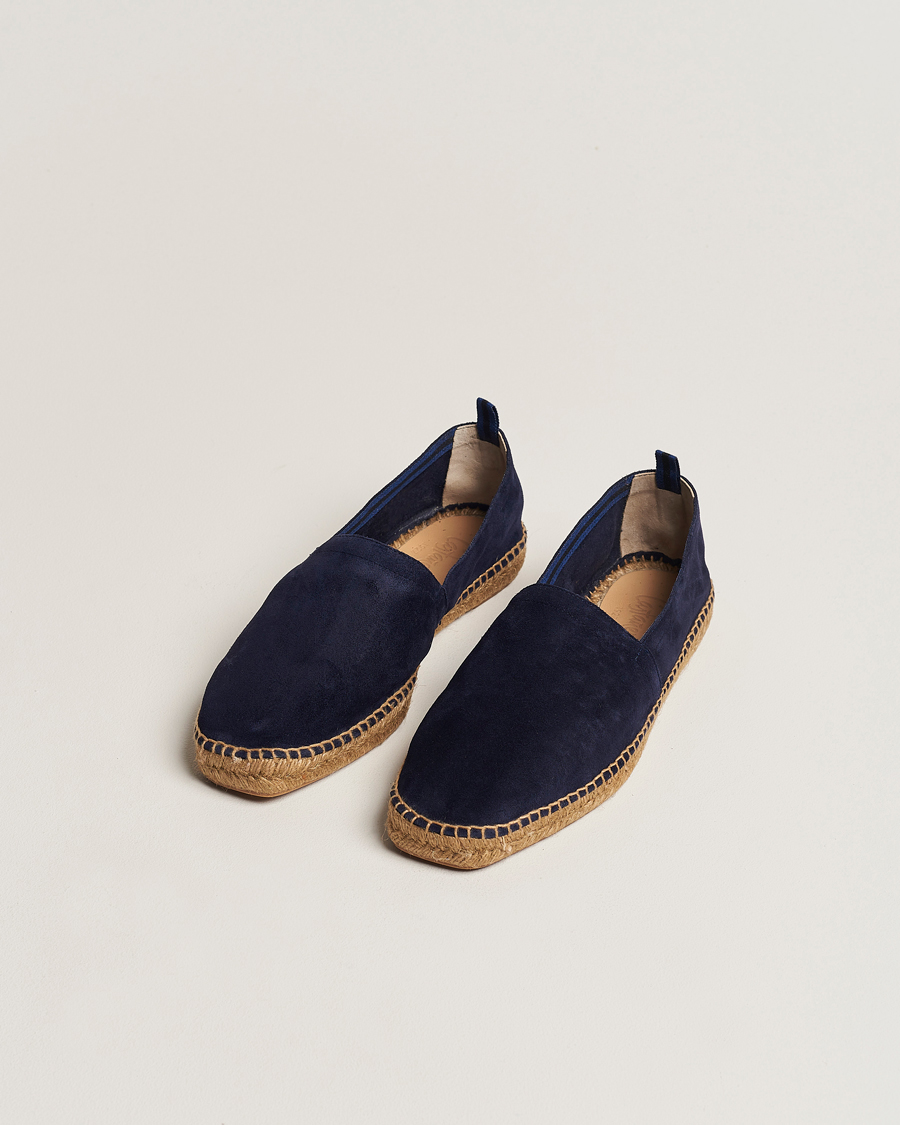 Herre | Sko | Castañer | Pablo Casual Suede Espadrilles Azul Oscuro