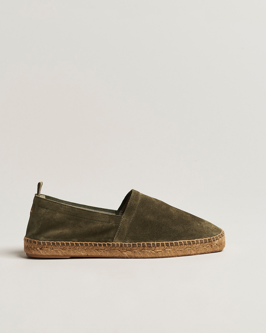 Herre | Espadrillos | Castañer | Pablo Casual Suede Espadrilles Verde Bosque