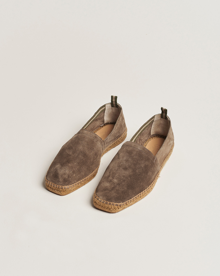 Men | Espadrilles | Castañer | Pablo Casual Suede Espadrilles Topo