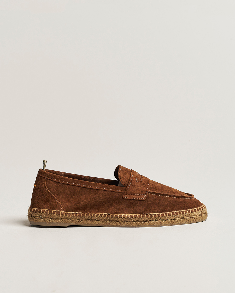 Herre | Espadrillos | Castañer | Nacho Casual Suede Loafers Cuero