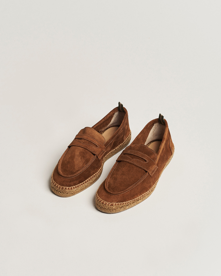 Herre | Sko i mokka | Castañer | Nacho Casual Suede Loafers Cuero