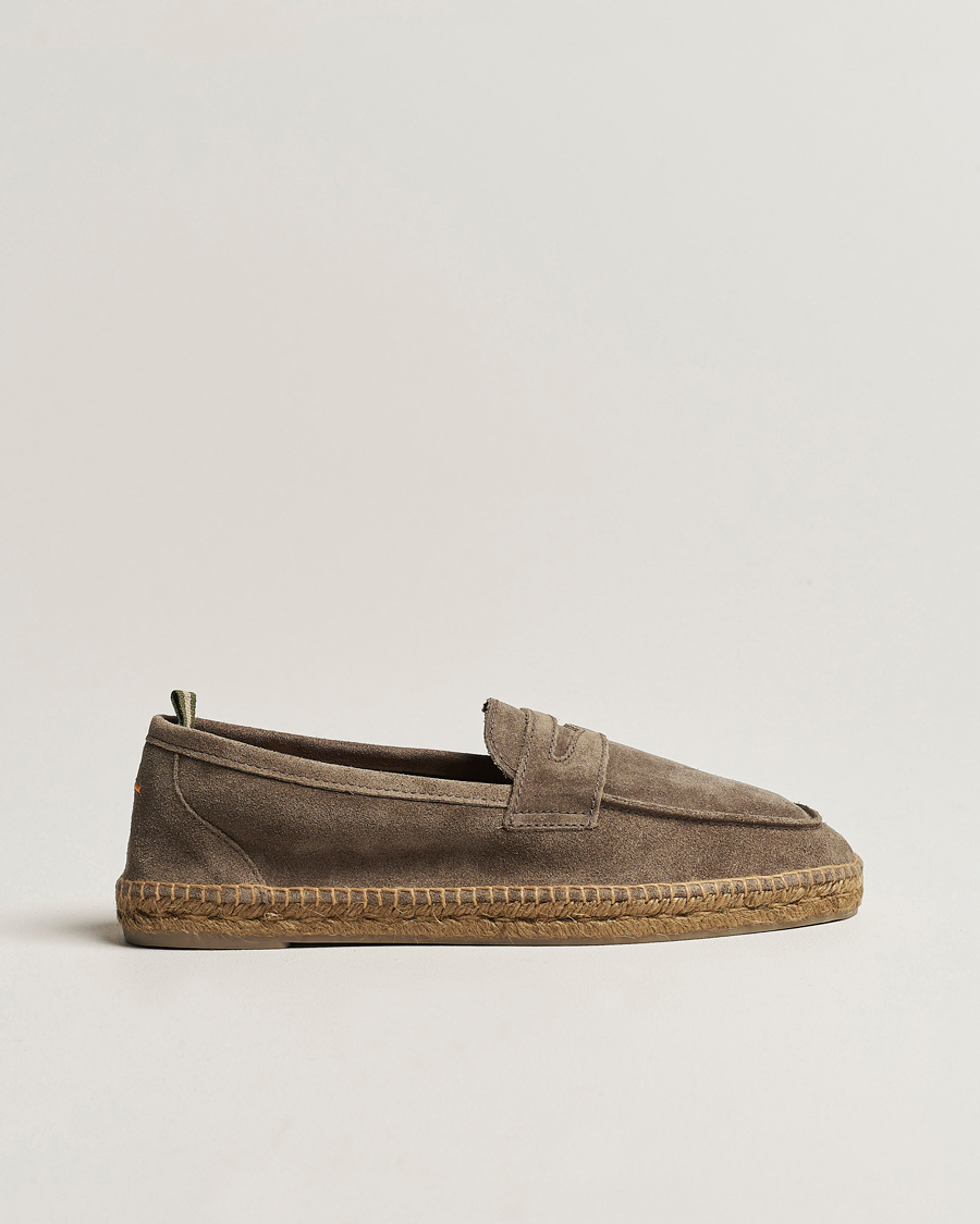 Herre | Espadrillos | Castañer | Nacho Casual Suede Loafers Topo