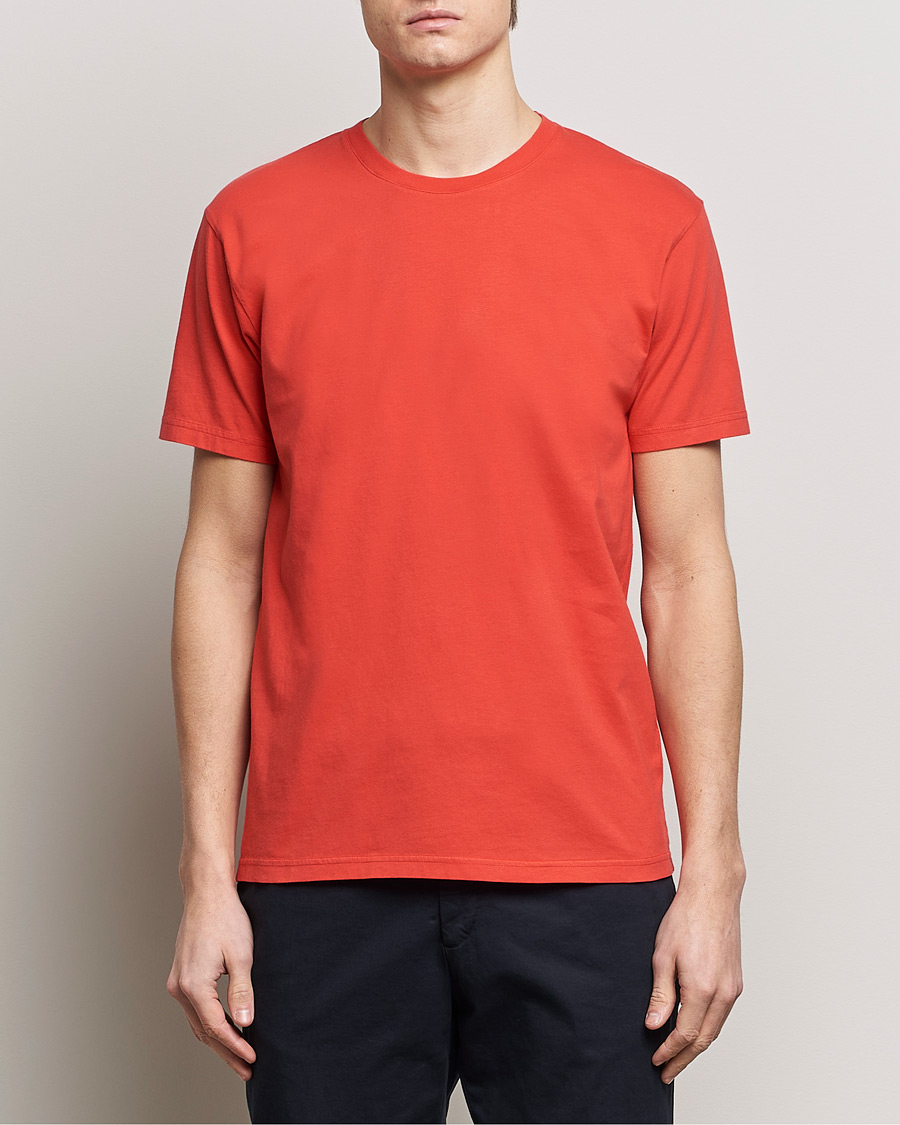 Herre | Kortermede t-shirts | Colorful Standard | Classic Organic T-Shirt Red Tangerine