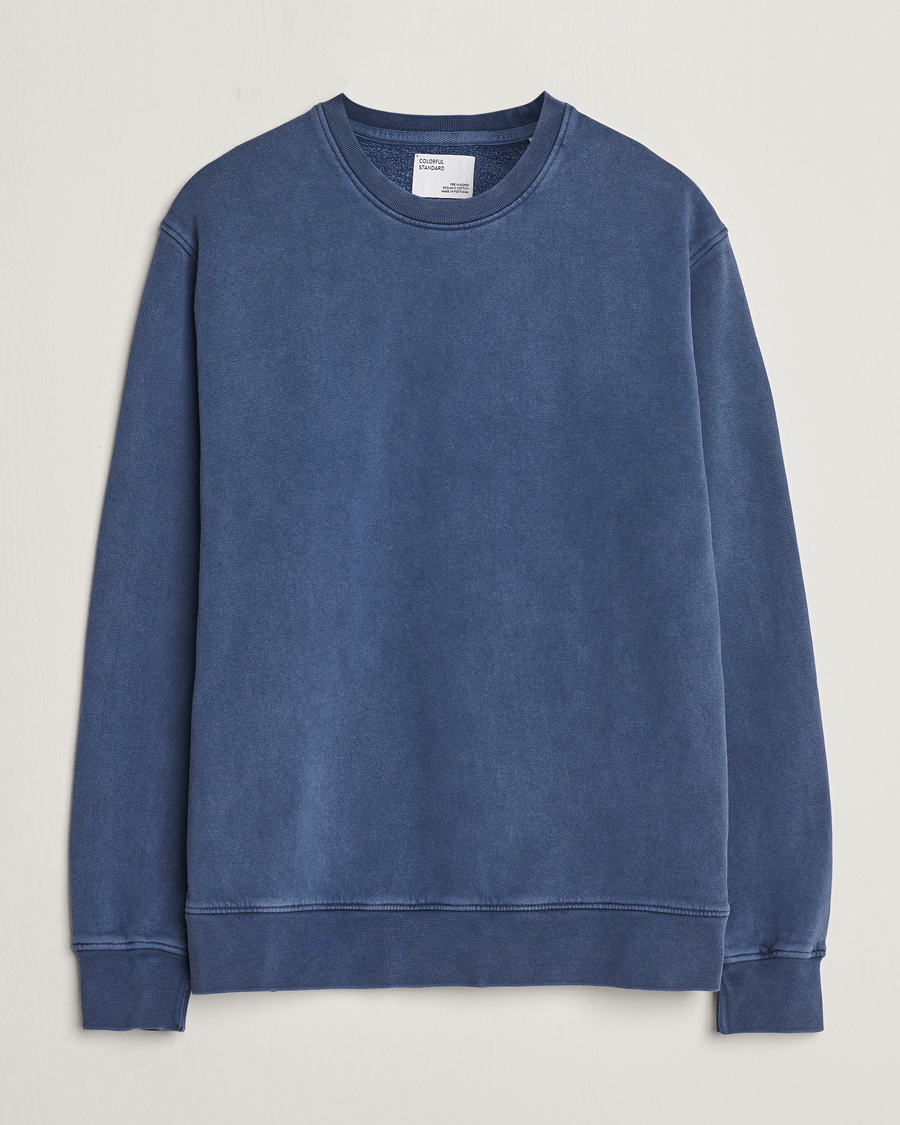 Herre | Gensere | Colorful Standard | Classic Organic Crew Neck Sweat Neptune Blue