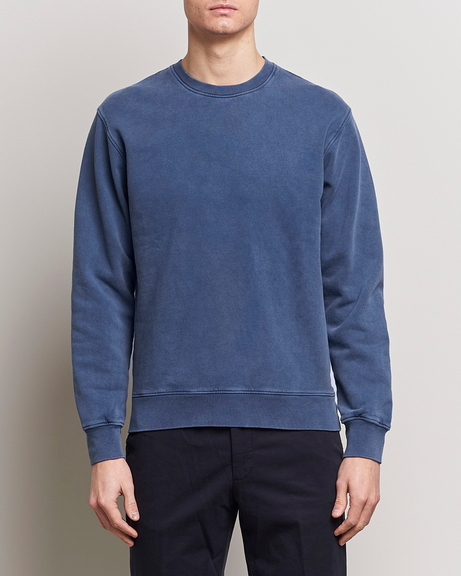 Herre | Colorful Standard | Colorful Standard | Classic Organic Crew Neck Sweat Neptune Blue