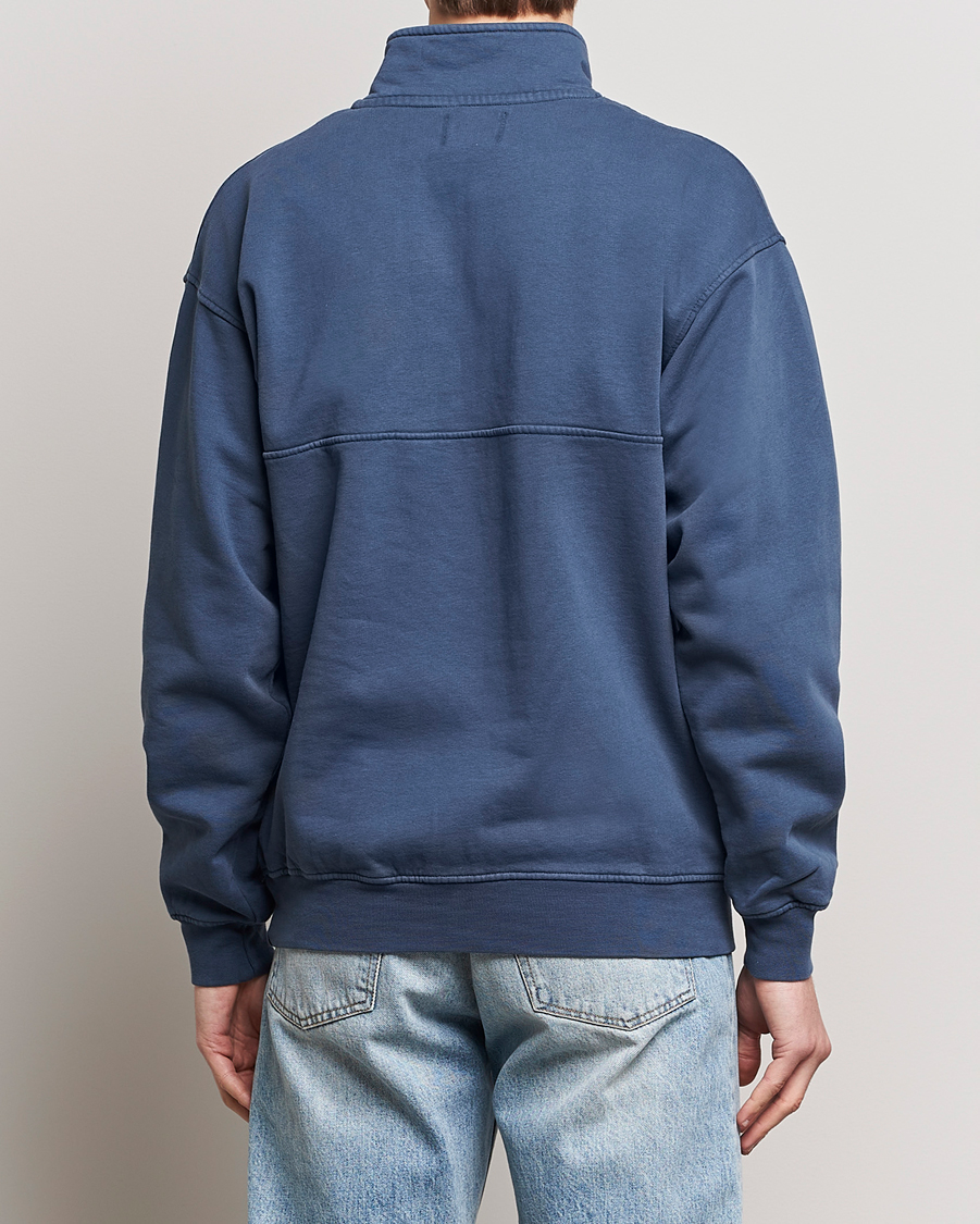 Herre | Gensere | Colorful Standard | Classic Organic Half-Zip Petrol Blue