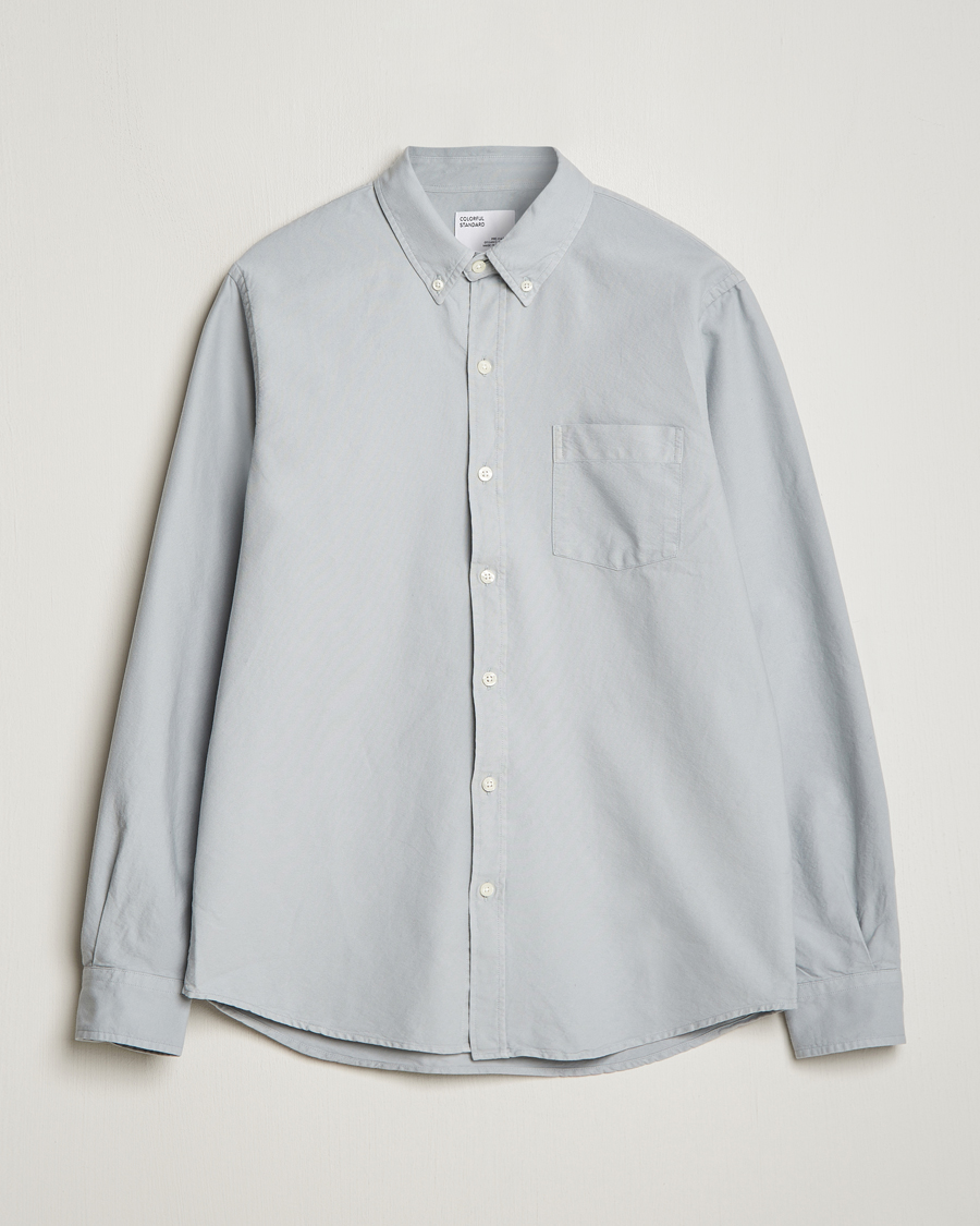Herre | Skjorter | Colorful Standard | Classic Organic Oxford Button Down Shirt Cloudy Grey