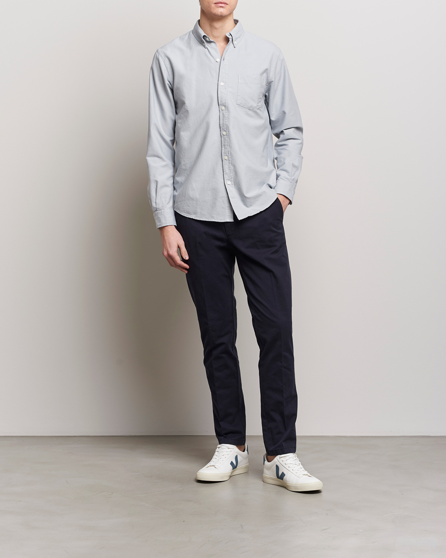 Herre | Skjorter | Colorful Standard | Classic Organic Oxford Button Down Shirt Cloudy Grey