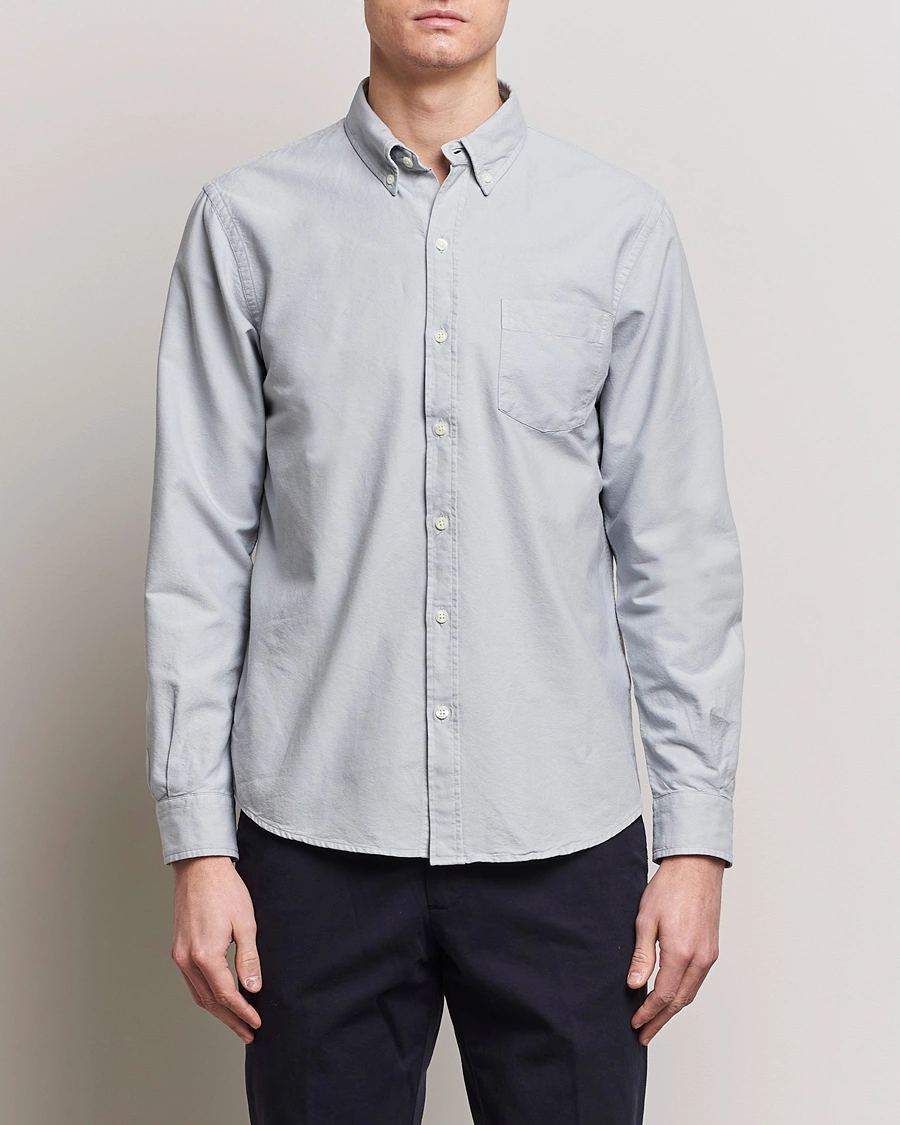 Herre | Oxfordskjorter | Colorful Standard | Classic Organic Oxford Button Down Shirt Cloudy Grey