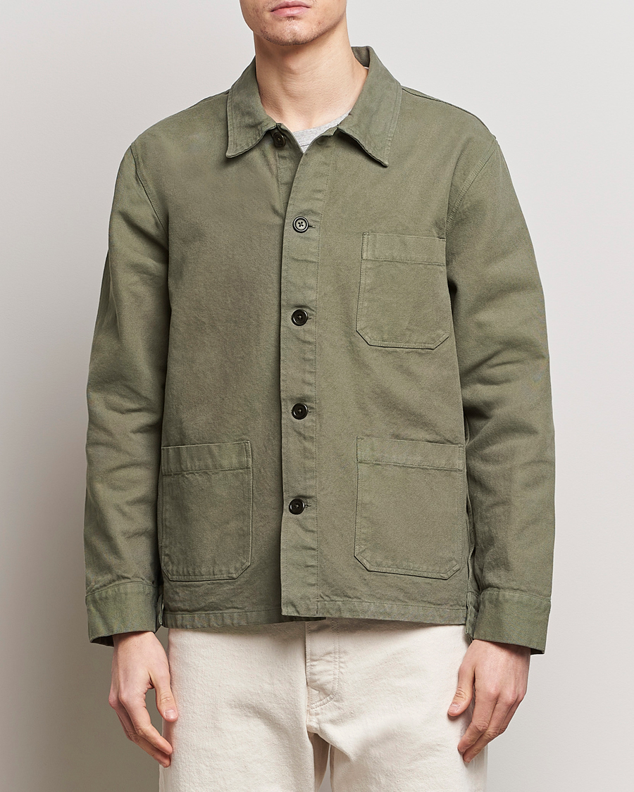 Herre | Overshirts | Colorful Standard | Organic Workwear Jacket Dusty Olive