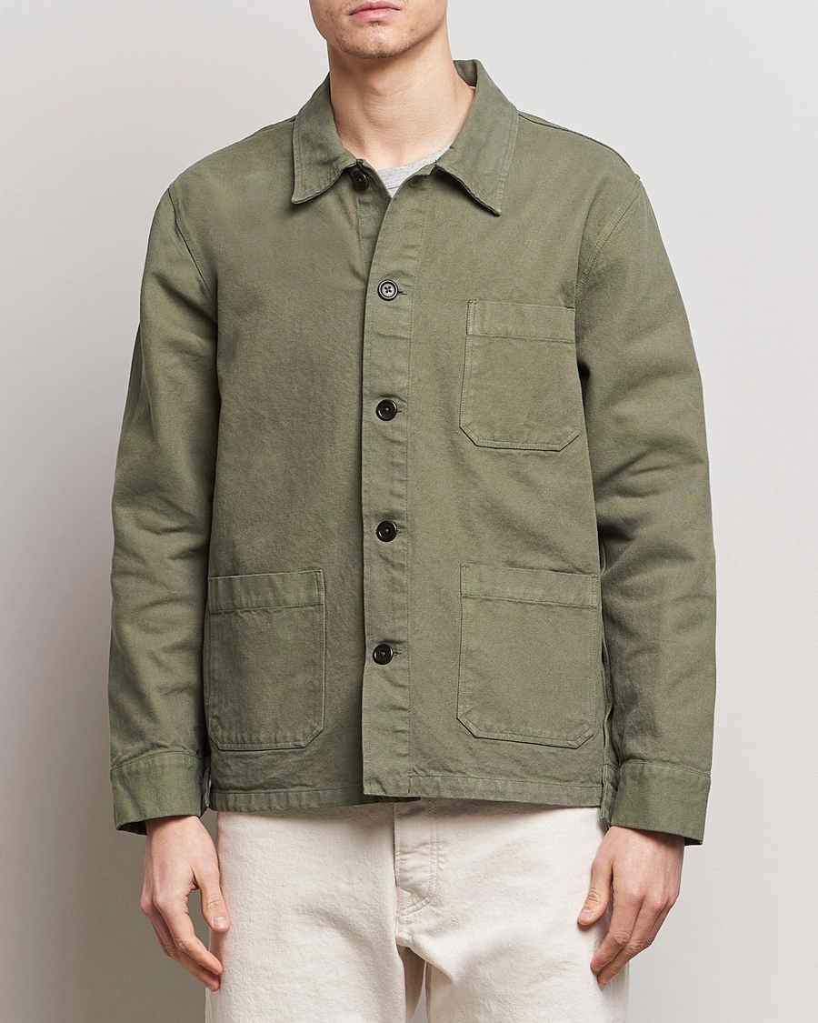 Herre | Avdelinger | Colorful Standard | Organic Workwear Jacket Dusty Olive