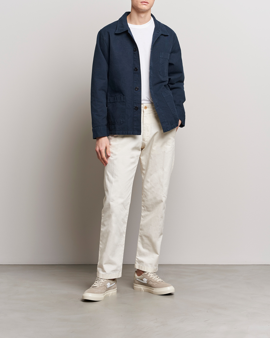 Herre | Skjorter | Colorful Standard | Organic Workwear Jacket Navy Blue