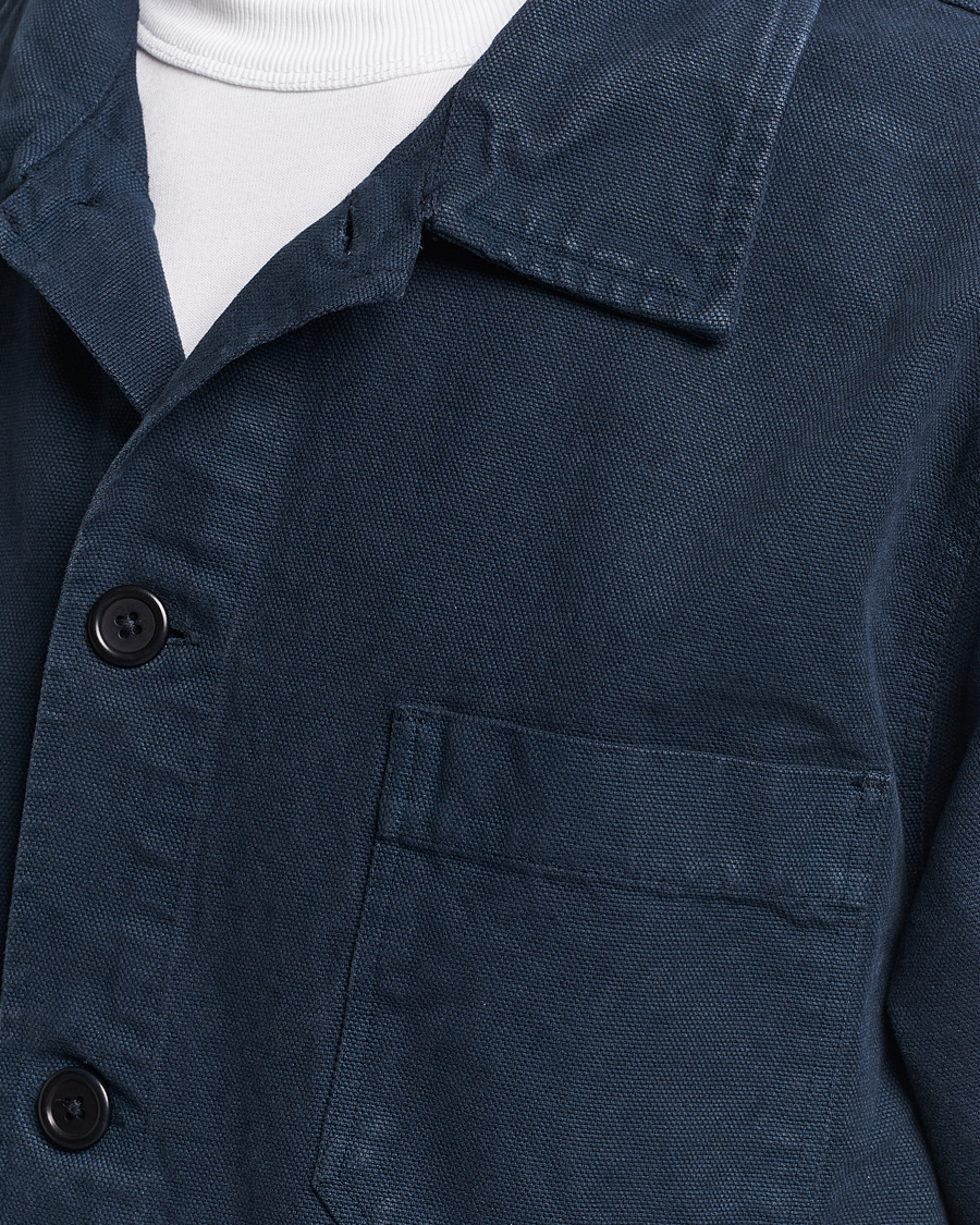 Herre | Skjorter | Colorful Standard | Organic Workwear Jacket Navy Blue