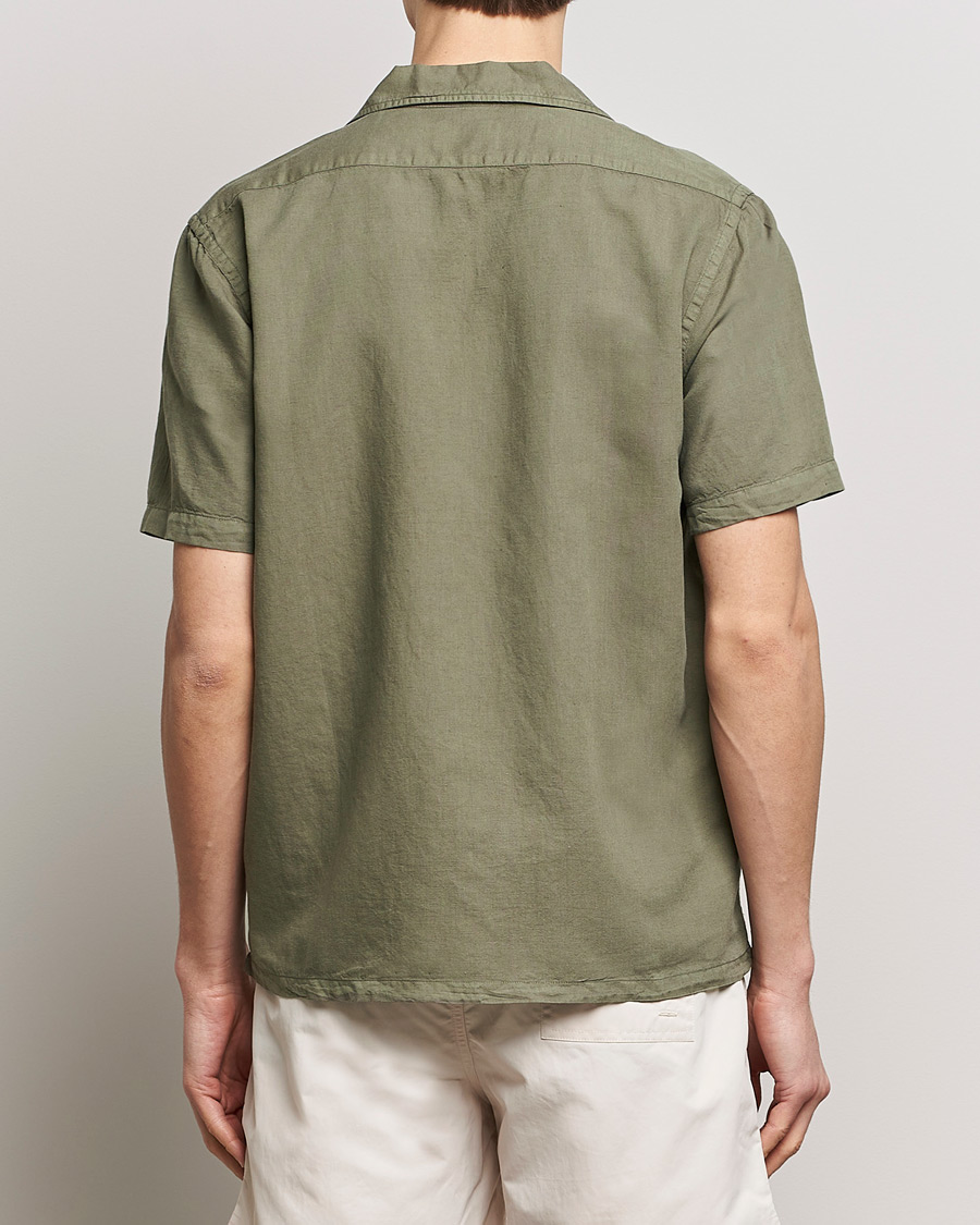 Herre | Skjorter | Colorful Standard | Cotton/Linen Short Sleeve Shirt Dusty Olive