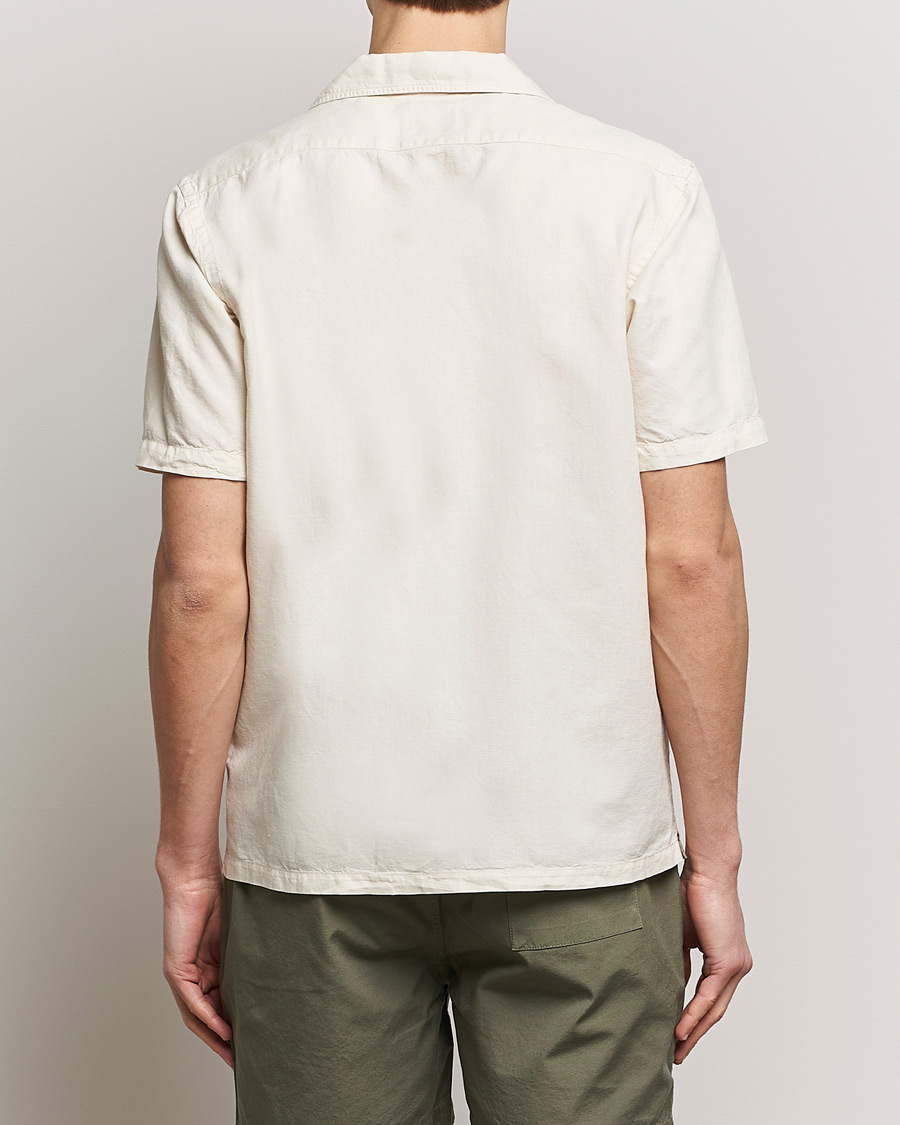 Herre | Skjorter | Colorful Standard | Cotton/Linen Short Sleeve Shirt Ivory White